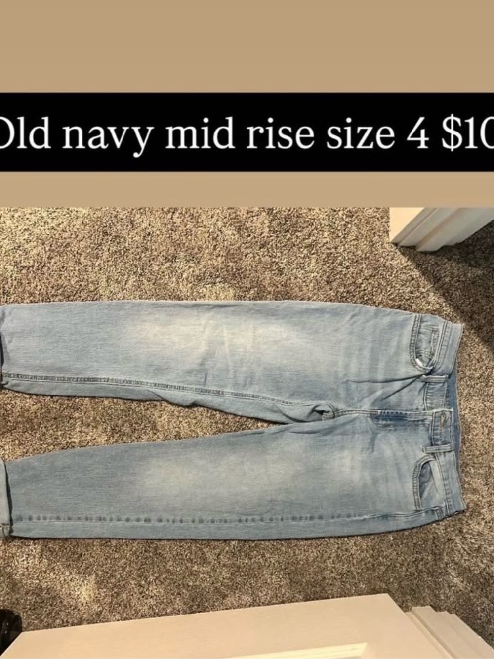 Old Navy Light Wash Slim Straight women’s  Jeans - mid rise